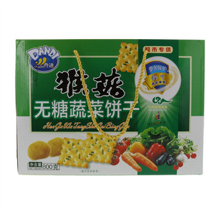 丹迪（DanDi)猴菇无糖蔬菜饼干800克