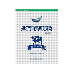 全脂速溶甜奶粉 375克（15袋）