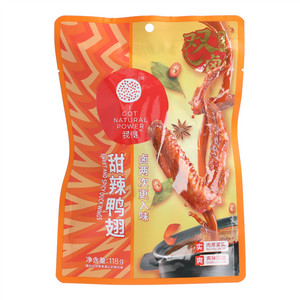 我得甜辣鸭翅