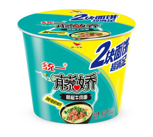 统一藤娇藤椒牛肉面大桶
