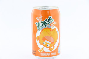 拉罐美年达橙味果味型汽水