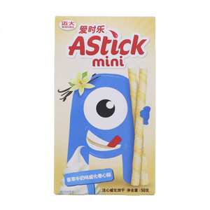 爱时乐香草牛奶味夹心棒(注心饼干)