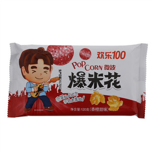 艾美克欢乐100微波爆米花香橙甜味AMICA POPCORN 120克