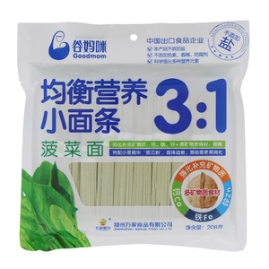 谷妈咪均衡营养小面条菠菜面