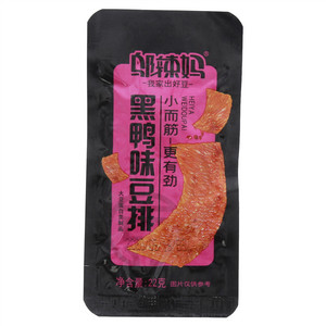 邬辣妈黑鸭味豆筋（大豆蛋白类制品）