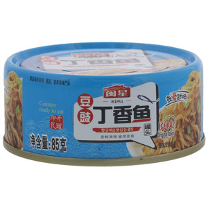 闽星原味豆豉丁香鱼罐头