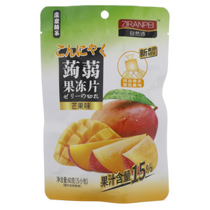 庄家铺子自然沛芒果味蒟蒻果冻片