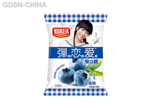 好彩头弹恋爱果蓝莓味Q糖