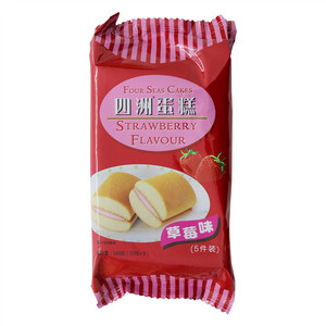 四洲草莓味四洲蛋糕