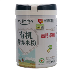 金盾优贝高钙+高铁有机营养米粉
