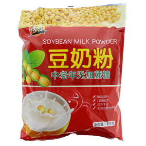博信中老年无添加蔗糖豆奶粉