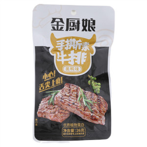 金厨娘黑鸭味手撕素牛排