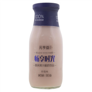 元亨益草莓味薏米果汁酸奶饮品