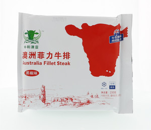 澳洲菲力牛排（黑椒味）230克