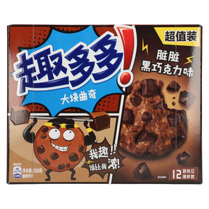 趣多多脏脏黑巧克力味大块曲奇