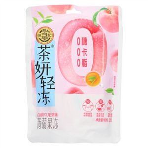 徐福记茶妍轻冻白桃乌龙茶味蒟蒻果冻