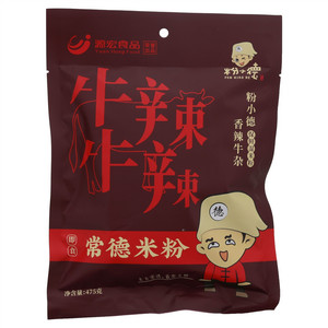 粉小德常德香辣牛杂米粉