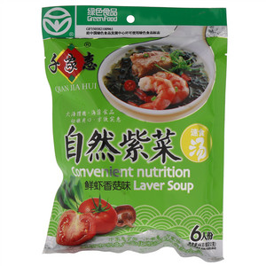 千家惠鲜虾香菇味自然紫菜