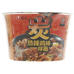 农心炭热辣鸡排拌面