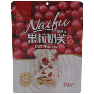 雪丽芙蔓越莓风味果粒奶芙