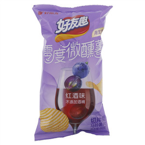 好丽友好友趣红酒味零度微醺薯片（切片型马铃薯片）
