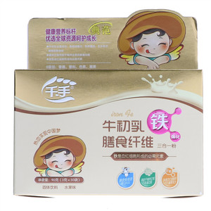 千手铁强化牛初乳膳食纤维三合一粉