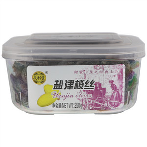 泉利堂盐津榄丝208g