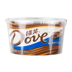 德芙榛仁葡萄干巧克力巧克力