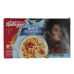 家乐氏谷兰诺拉缤纷水果蔓越莓麦片