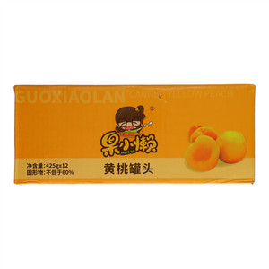 果小懒黄桃罐头