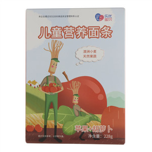 乐优宝贝苹果+胡萝卜儿童营养面条
