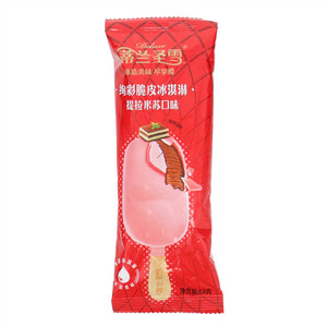 蒙牛蒂兰圣雪提拉米苏口味炫彩脆皮冰淇淋