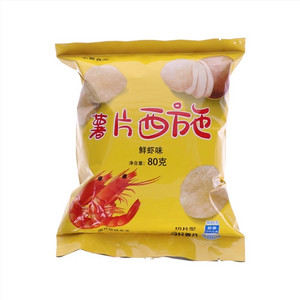 乐聚食品鲜虾味薯片西施