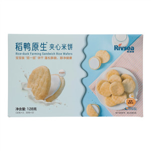Rivsea 禾泱泱稻鸭原生酸奶味+奶酪味夹心米饼