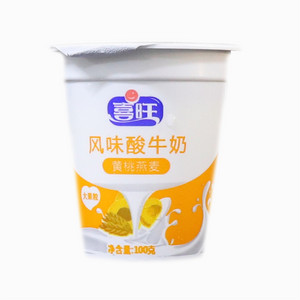 喜旺黄桃燕麦风味酸牛奶
