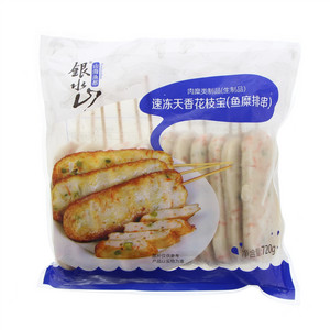 银水山速冻天香花枝宝（鱼糜排串）