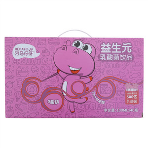 河马伢伢益生元乳酸菌饮料（草莓味）