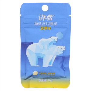 清嘴菠萝味海盐含片糖果