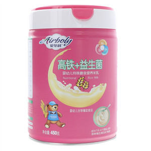爱堡利高铁+益生菌婴幼儿特殊膳食营养米乳