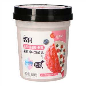 活润蓝莓+蔓越莓+树莓果粒风味发酵乳
