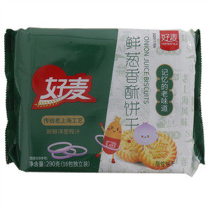 好麦鲜葱香酥饼干