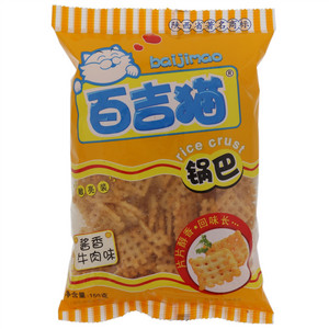 百吉猫酱香牛肉味豆香锅巴