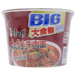 康师傅BIG桶麻辣牛肉面