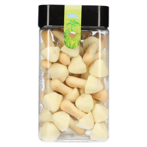 依丝蘑菇形饼干椰奶味代可可脂巧克力制品