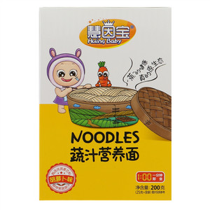 慧因宝胡萝卜味蔬汁营养面