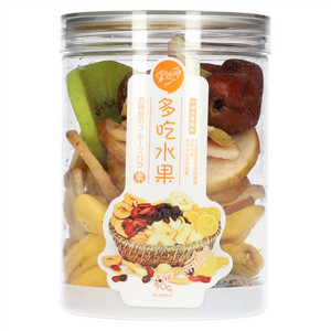 果然萌 什锦水果脆90g透明罐A款