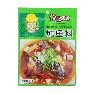 悦记飘香炖鱼料21克