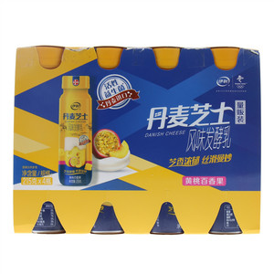 伊利黄桃百香果丹麦芝士风味发酵乳