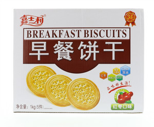 嘉士利红枣味早餐饼干1kg