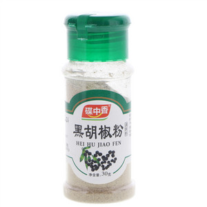 碟中香黑胡椒粉调味料